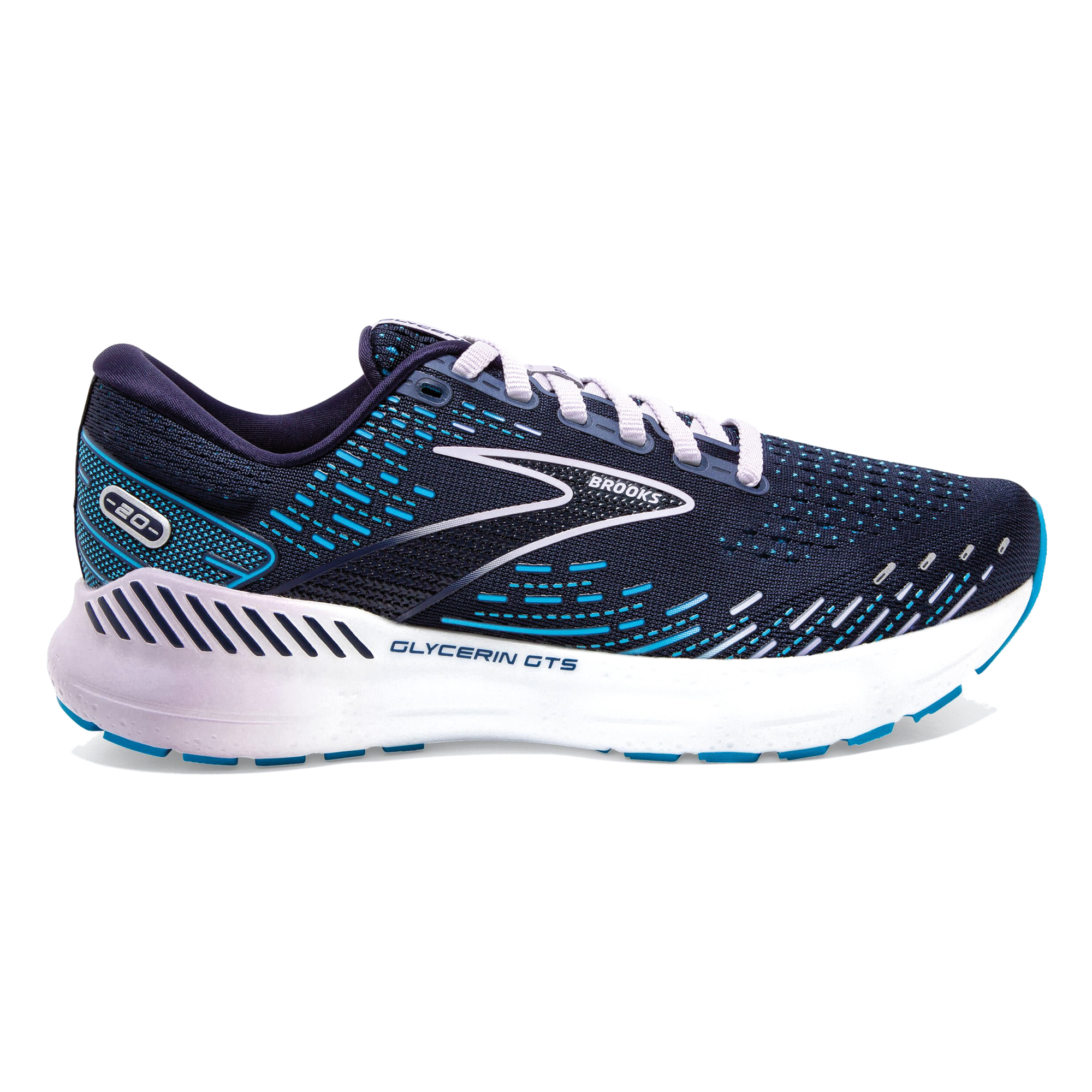 Brooks glycerin gts 20 hardloopschoenen dames aanbieding bij Plutosport