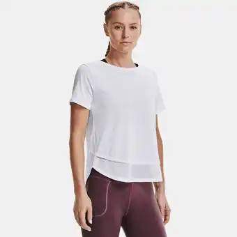 Under Armour Damesshirt under armour tech™ vent met korte mouwen wit / zwart m aanbieding