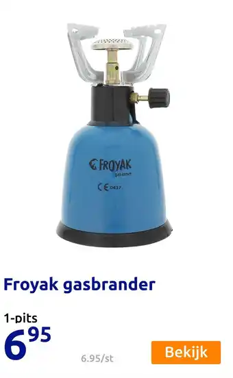 Action Froyak gasbrander aanbieding