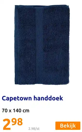 Action Capetown handdoek aanbieding