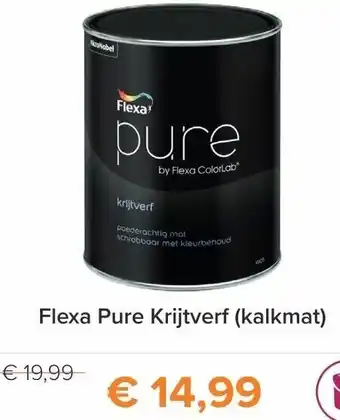 Verfwinkel.nl Flexa Pure krijtverf (kalkmat) aanbieding