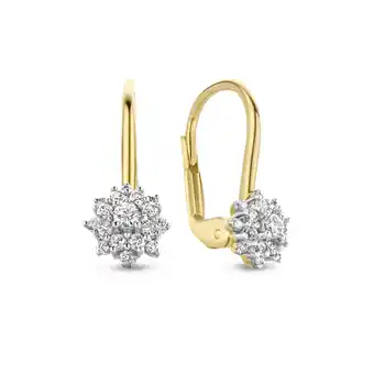 Siebel Juweliers Geelgouden oorhangers 0.29 ct diamant aanbieding