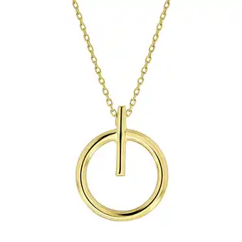 Siebel Juweliers Geelgouden collier met hanger 09.0437.11bi4501 aanbieding