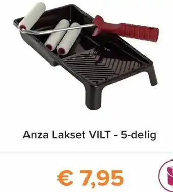 Verfwinkel.nl Anza Lakset VILT 5-delig aanbieding