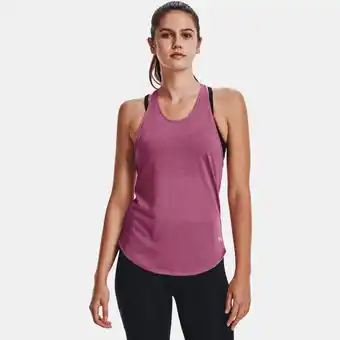 Under Armour Damestanktop under armour streaker run pace roze / pace roze / reflecterend m aanbieding