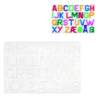 Top1Toys Hama strijkkralen grondplaat letters wit aanbieding