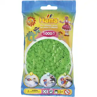 Top1Toys Hama strijkkralen 1000 stuks groen fluor aanbieding