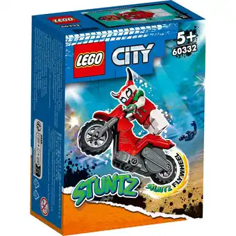 Top1Toys Lego 60332 city stuntz roekeloze scorpion  stuntmotor aanbieding