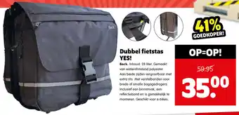 Plentyparts Dubbel fietstas YES! aanbieding