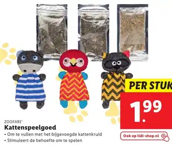 Lidl Zoofari Kattenspeelgoed aanbieding