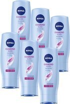 Bol.com Nivea diamond gloss care conditioner - 6 x 200 ... aanbieding