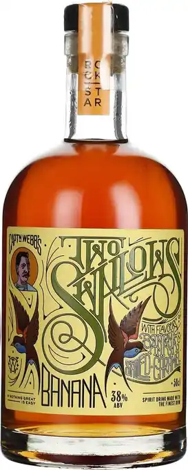 Drankdozijn Rockstar two swallows banana & salted caramel 50cl aanbieding