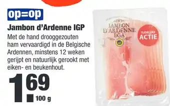 ALDI Jambon d'Ardenne IGP aanbieding