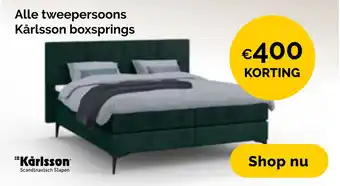 Beter Bed Alle tweepersoons Kårlsson boxsprings aanbieding