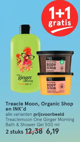 Etos Treacle Moon, Organic Shop en INK'd aanbieding