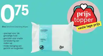 Etos Etos Sensitive Cleansing Wipes aanbieding