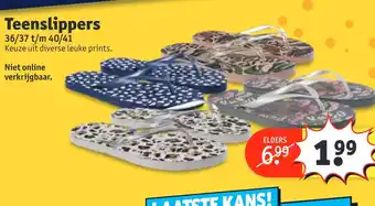 Kruidvat Teenslippers aanbieding