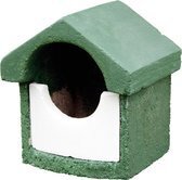 Bol.com Vogelbescherming nestkast hout - groen - 17x20x... aanbieding