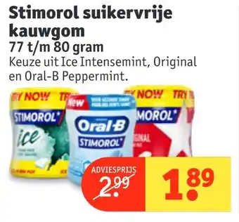 Kruidvat Stimorol suikervrije kauwgom aanbieding