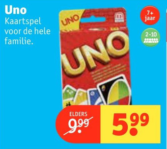Kruidvat Uno aanbieding