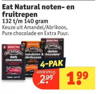 Kruidvat Eat Natural noten- en fruitrepen aanbieding