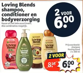 Kruidvat Loving Blends shampoo, condítioner en bodyverzorging aanbieding