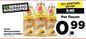 PLUS Lenor Wasverzachter gouden orchidee aanbieding