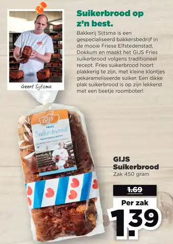 PLUS GIJS Suikerbrood aanbieding