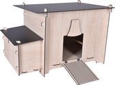 Bol.com Woodland urban kippenhok knäppa eiken/zwart aanbieding