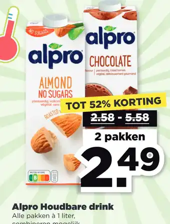 PLUS Alpro Houdbare drink aanbieding