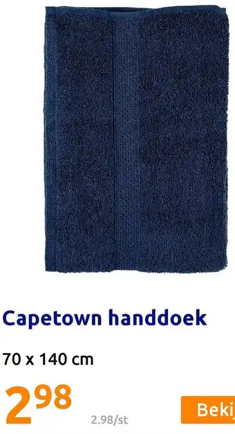 Action Capetown Handdoek 70*140 cm aanbieding