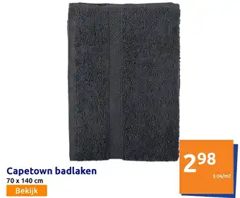 Action Capetown Badlaken 70*140 cm aanbieding