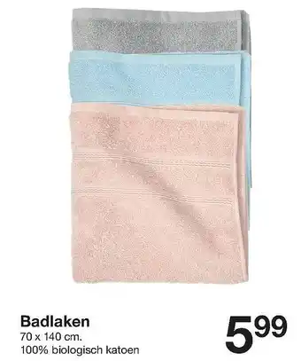 Zeeman Badlaken aanbieding