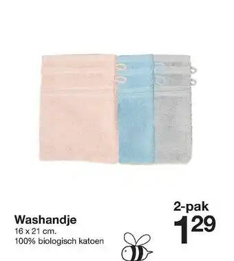 Zeeman Washandje aanbieding