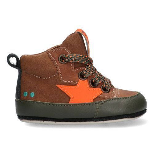 Bunniesjr 222521-513 - kinderschoenen jongens maat 18 - cognac - sneakers  aanbieding bij BunniesJR