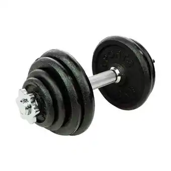 Fitnessdelivery Rs sports dumbellset l halterset met gewichten l totaal 15 kg l 1 stang aanbieding