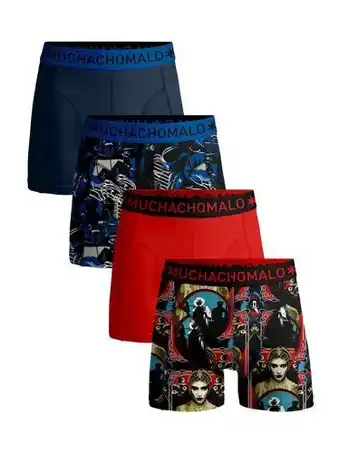 Muchachomalo Muchachomalo heren 4-pack boxershorts smooth criminal aanbieding