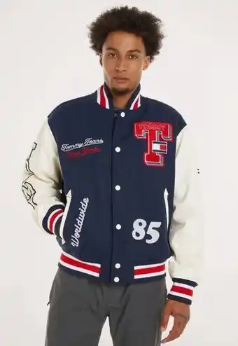 OPEN32 Tommy hilfiger tommy jeans collegiate letterman jacket aanbieding