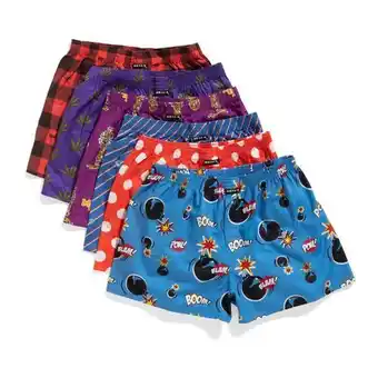 Underwear District Mg- 1® mg-1 mg-1 wijde boxershorts heren 6-pack multipack met prints aanbieding