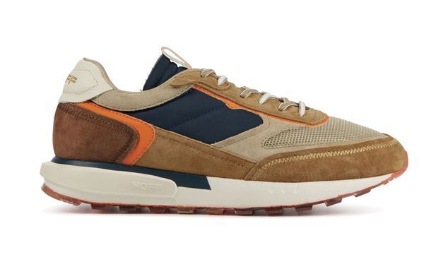 Hoff heren leren sneakers aanbieding bij Van den Assem