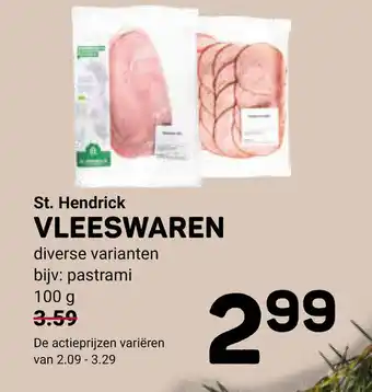 Ekoplaza St. Hendrick vleeswaren 100g aanbieding