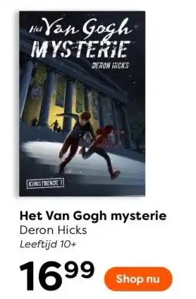 The Read Shop Het van gogh mysterie deron hicks leeftijd 10+ aanbieding