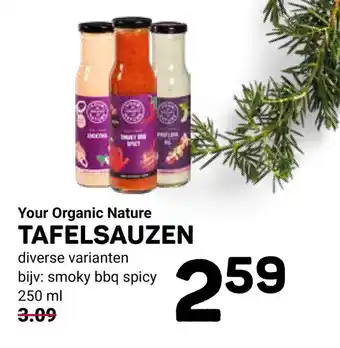 Ekoplaza Your organic nature tafelsauzen 250ml aanbieding