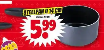 Dirk Steelpan ø 14 cm aanbieding