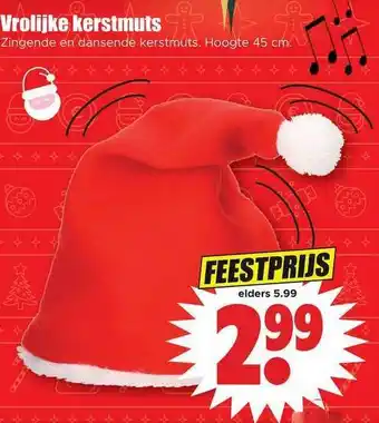 Dirk Vrolijke kerstmuts aanbieding