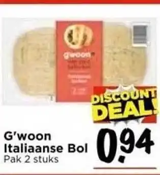 Vomar Voordeelmarkt G'woon italiaanse bol aanbieding