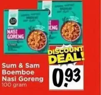 Vomar Voordeelmarkt Sum & sam boemboe nasi goreng aanbieding