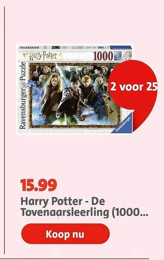 Harry potter de tovenaarsleerling (1000... aanbieding bij Bruna Harry potter de tovenaarsleerling (1000... aanbieding bij Bruna