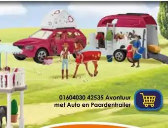 ToyChamp Avontuur met auto en paardentrailer aanbieding