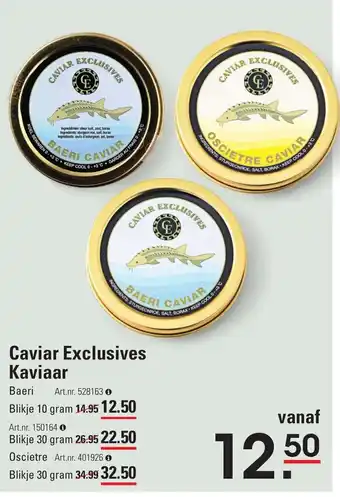 Sligro Caviar Exclusives Kaviaar 10 gram aanbieding